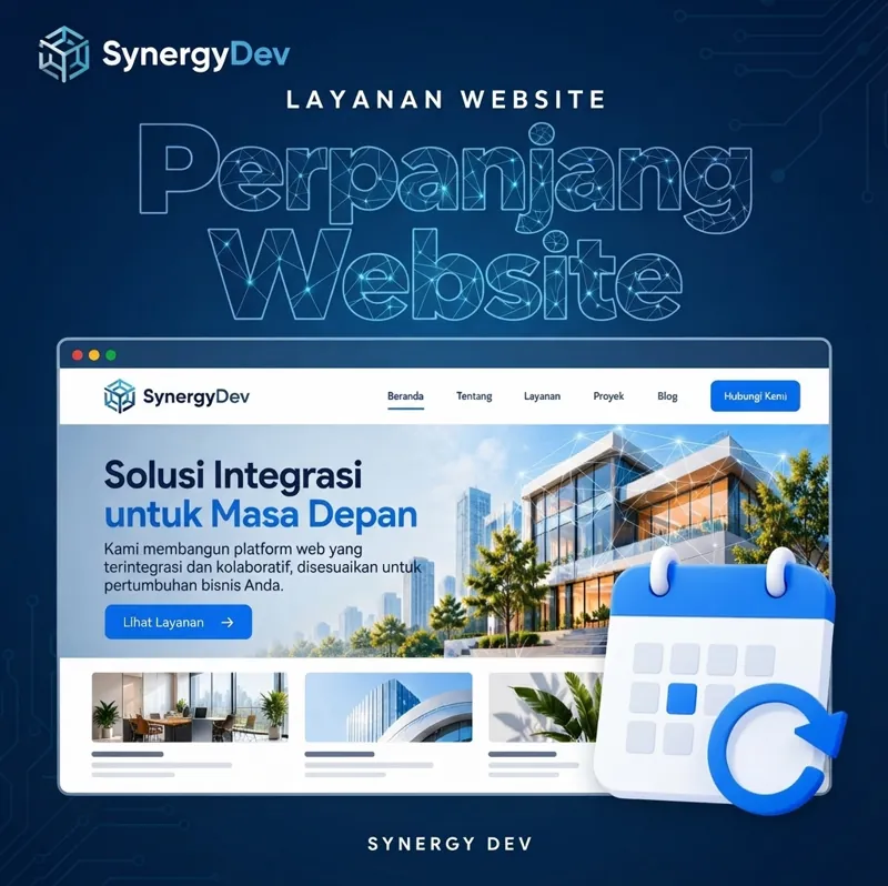 Banner Perpanjang Website (Maintenance Standar) dari SynergyDev